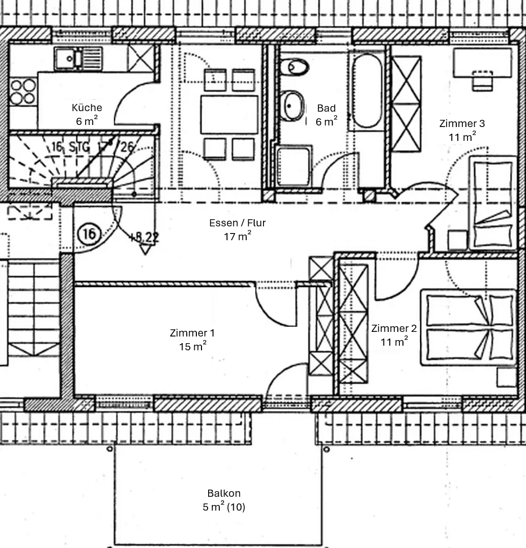 Prenájom bytu 4-izbový 115 m², Lincolnstraße 6a, Augsburg, Bavorsko Prenájom bytu 4-izbový 115 m², Lincolnstraße 6a, Augsburg, Bavorsko