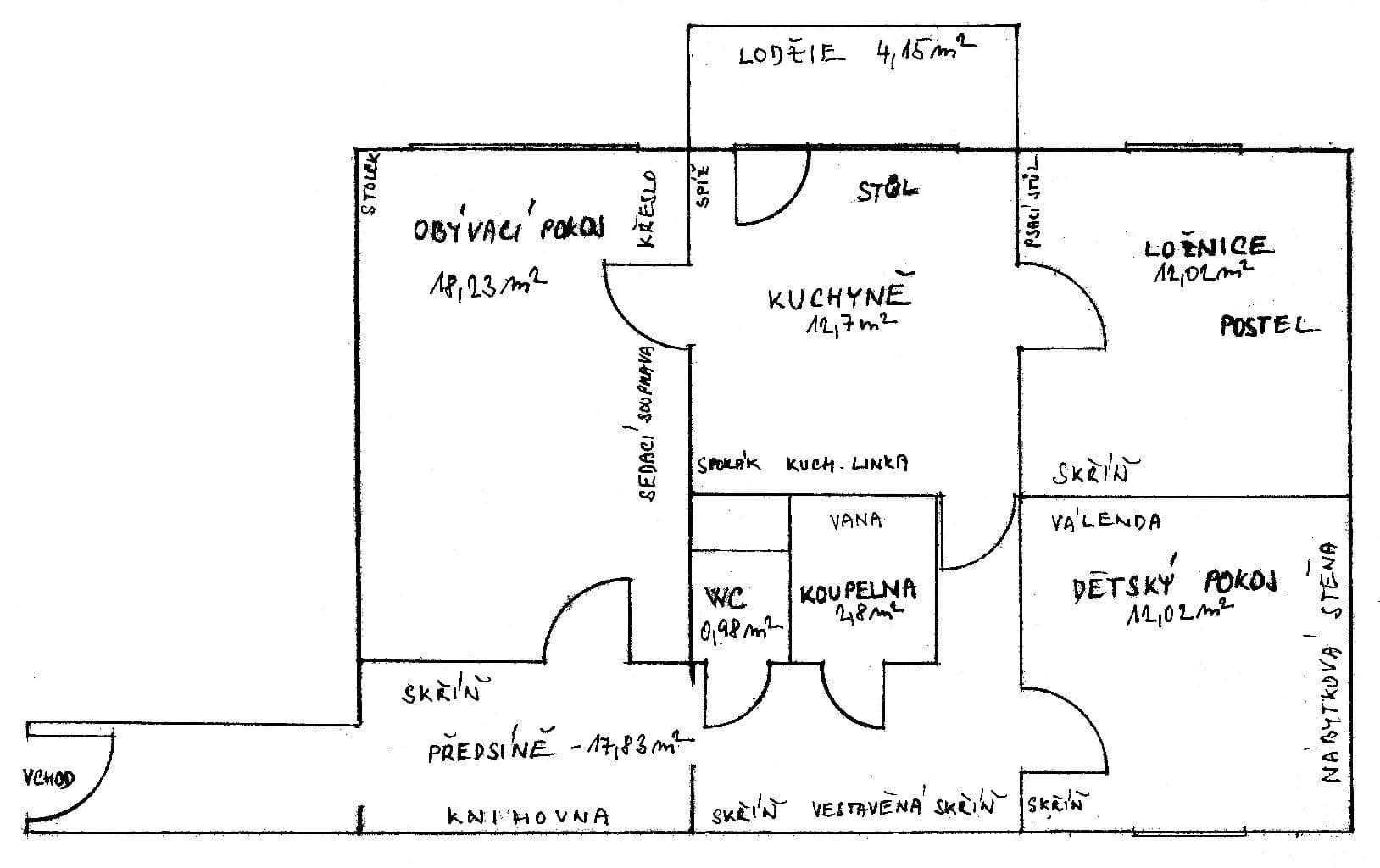 Prenájom bytu 3-izbový 78 m², J. Bendy, České Budějovice, Jihočeský kraj Prenájom bytu 3-izbový 78 m², J. Bendy, České Budějovice, Jihočeský kraj