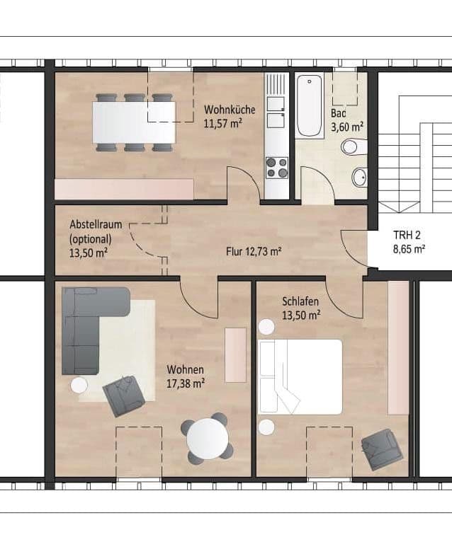 Predaj bytu 3-izbový 59 m², Wuppertal, Severné Porýnie - Westfálsko Predaj bytu 3-izbový 59 m², Wuppertal, Severné Porýnie - Westfálsko