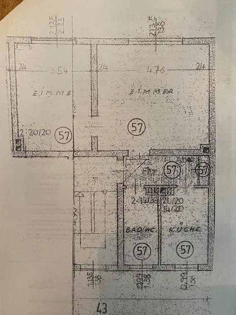 Predaj bytu 2-izbový 56 m², Inheidener Strasse, Frankfurt, Hesensko Predaj bytu 2-izbový 56 m², Inheidener Strasse, Frankfurt, Hesensko