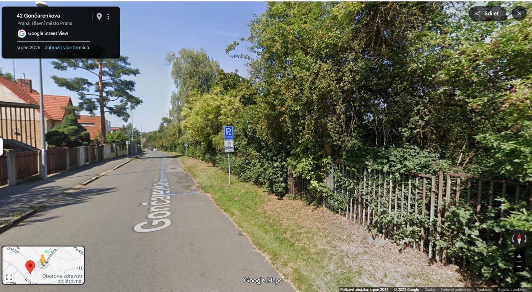 Prenájom garáže 16 m², Gončarenkova, Praha, Praha Prenájom garáže 16 m², Gončarenkova, Praha, Praha