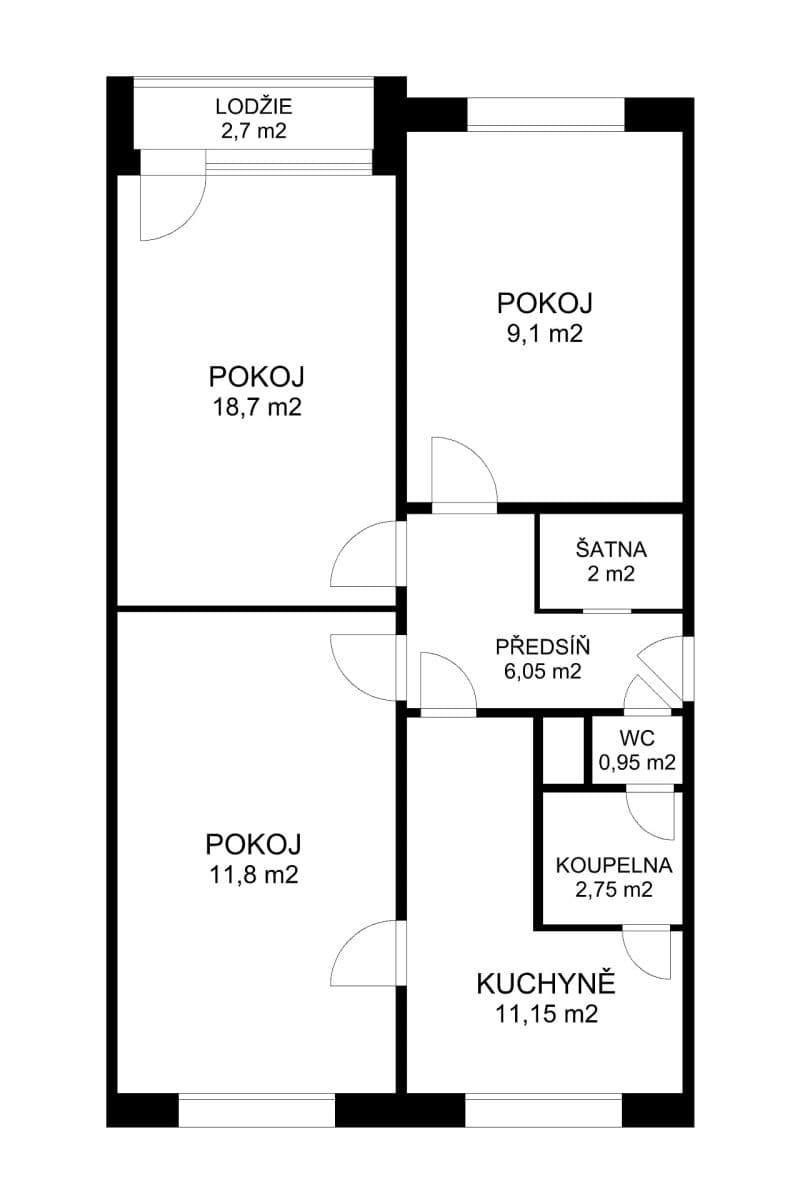 Prenájom bytu 3-izbový 82 m², Kmochova, Ústí nad Labem, Ústecký kraj Prenájom bytu 3-izbový 82 m², Kmochova, Ústí nad Labem, Ústecký kraj