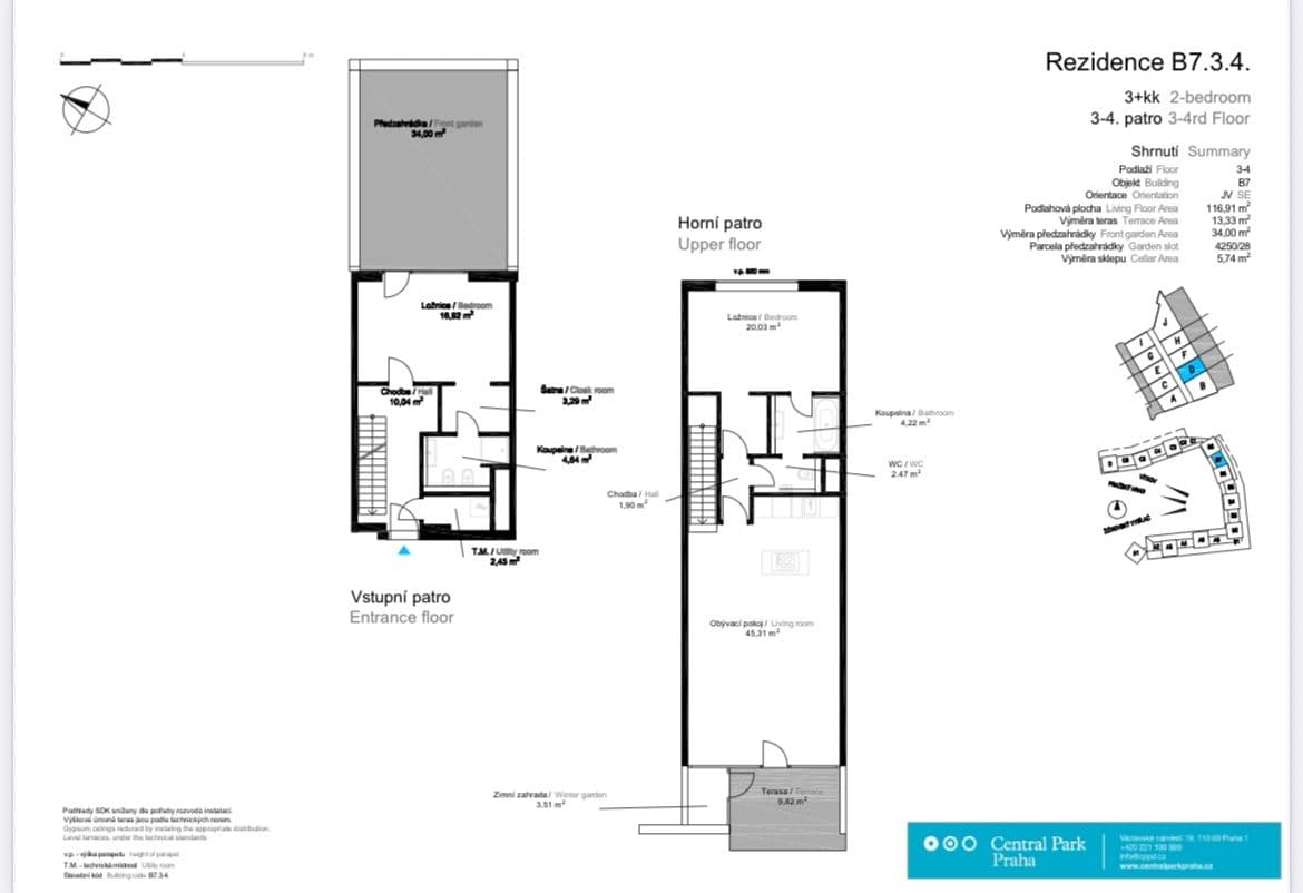 Predaj bytu 3-izbový 116 m², Ke Kapslovně, Praha, Praha Predaj bytu 3-izbový 116 m², Ke Kapslovně, Praha, Praha