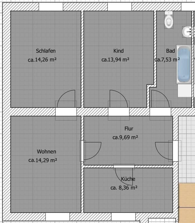 Prenájom bytu 3-izbový 67 m², Gelsenkirchen, Severné Porýnie - Westfálsko Prenájom bytu 3-izbový 67 m², Gelsenkirchen, Severné Porýnie - Westfálsko