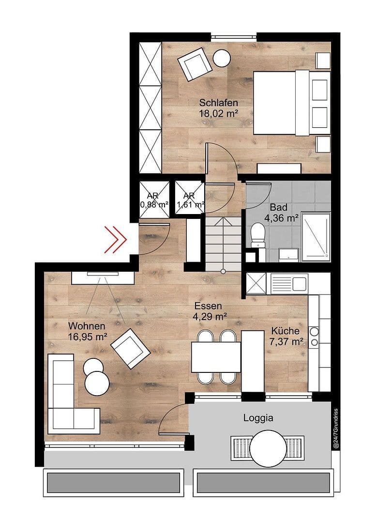 Predaj bytu 2-izbový 59 m², Bodelschwinghstr., Amberg, Bavorsko Predaj bytu 2-izbový 59 m², Bodelschwinghstr., Amberg, Bavorsko