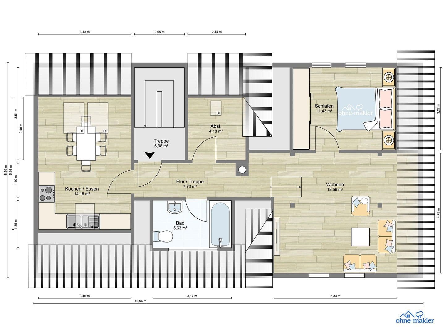 Prenájom bytu 2-izbový 63 m², Nibelungenstraße 67, Lautertal (Odenwald), Hesensko Prenájom bytu 2-izbový 63 m², Nibelungenstraße 67, Lautertal (Odenwald), Hesensko