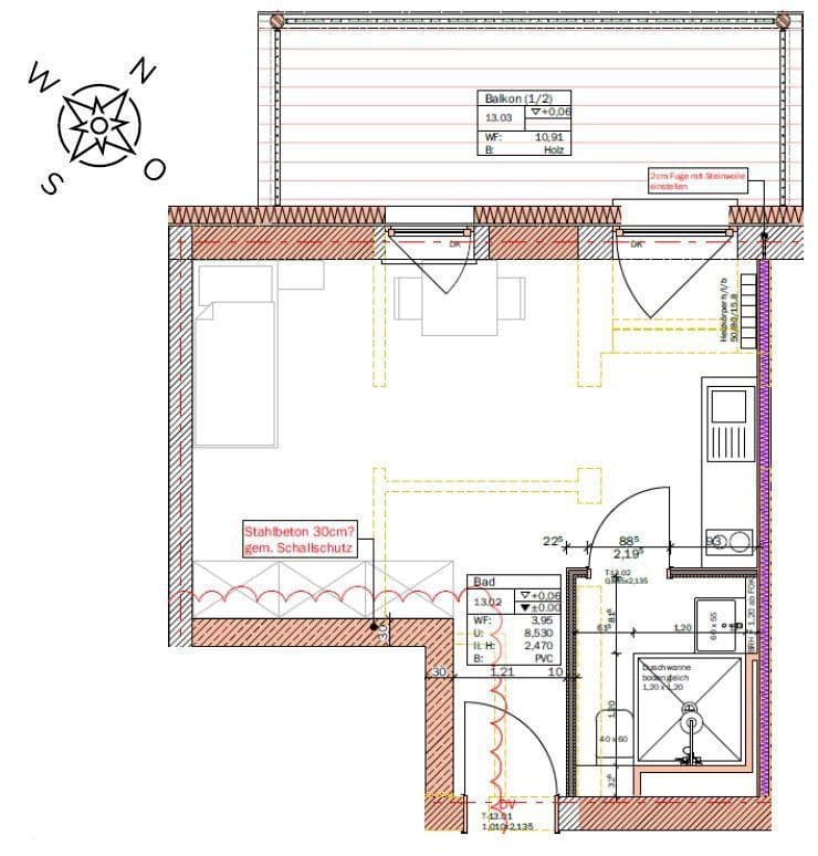 Prenájom bytu 1-izbový 32 m², Krankenhausstraße, Nabburg, Bavorsko Prenájom bytu 1-izbový 32 m², Krankenhausstraße, Nabburg, Bavorsko