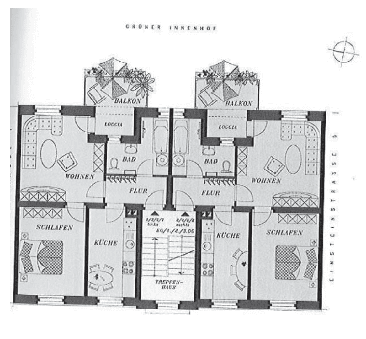 Prenájom bytu 2-izbový 52 m², Einsteinstraße 3, Leipzig, Sasko Prenájom bytu 2-izbový 52 m², Einsteinstraße 3, Leipzig, Sasko