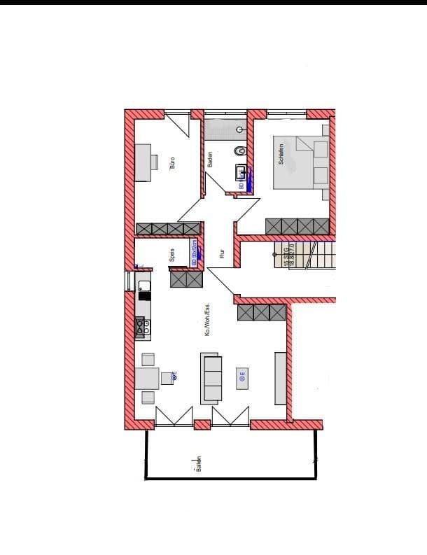 Prenájom bytu 3-izbový 73 m², Hohenwart Koppenbach, Bavorsko Prenájom bytu 3-izbový 73 m², Hohenwart Koppenbach, Bavorsko