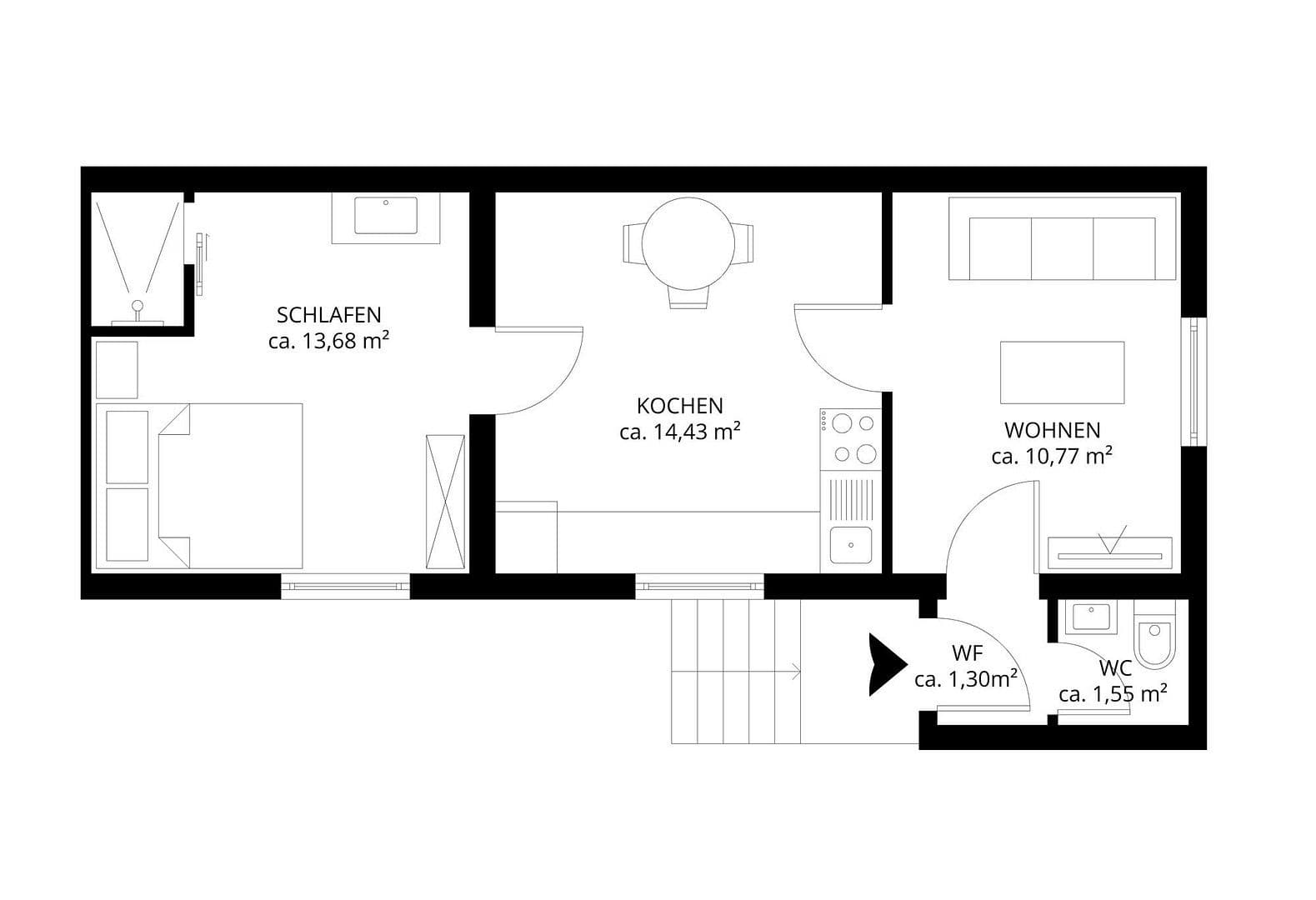 Predaj bytu 2-izbový 42 m², Leonberg, Bádensko-Wurttembersko Predaj bytu 2-izbový 42 m², Leonberg, Bádensko-Wurttembersko