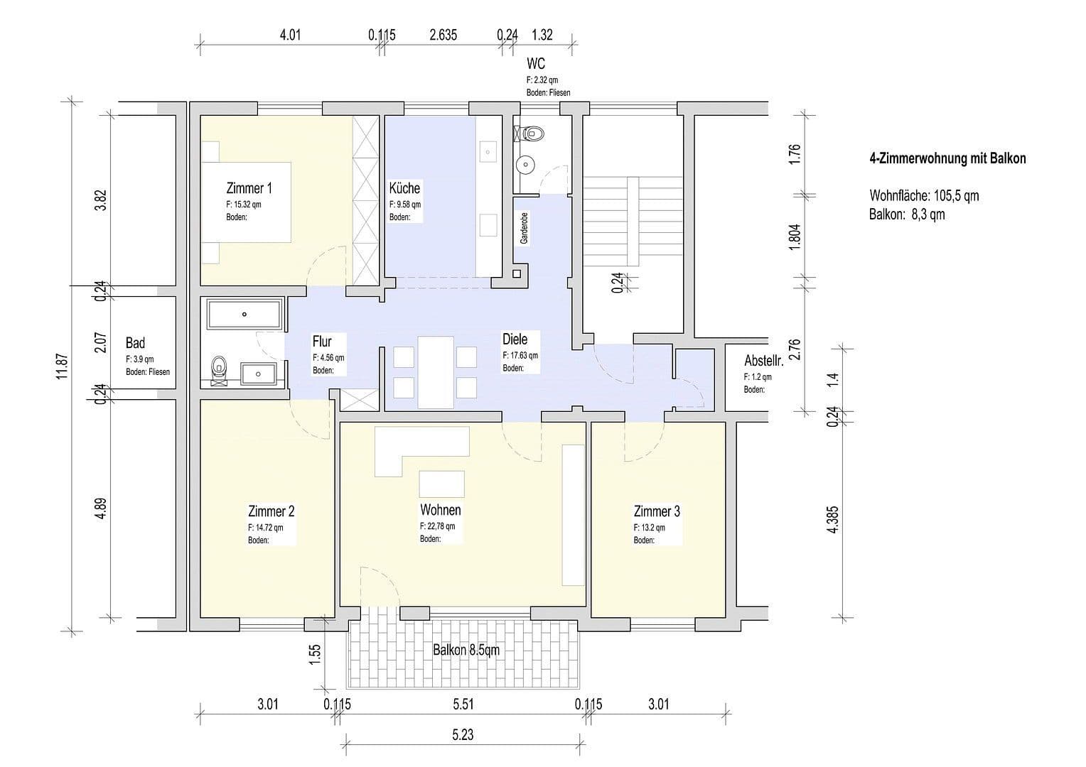 Predaj bytu 4-izbový 110 m², Eichendorffstr.5a, Peine, Dolné Sasko Predaj bytu 4-izbový 110 m², Eichendorffstr.5a, Peine, Dolné Sasko