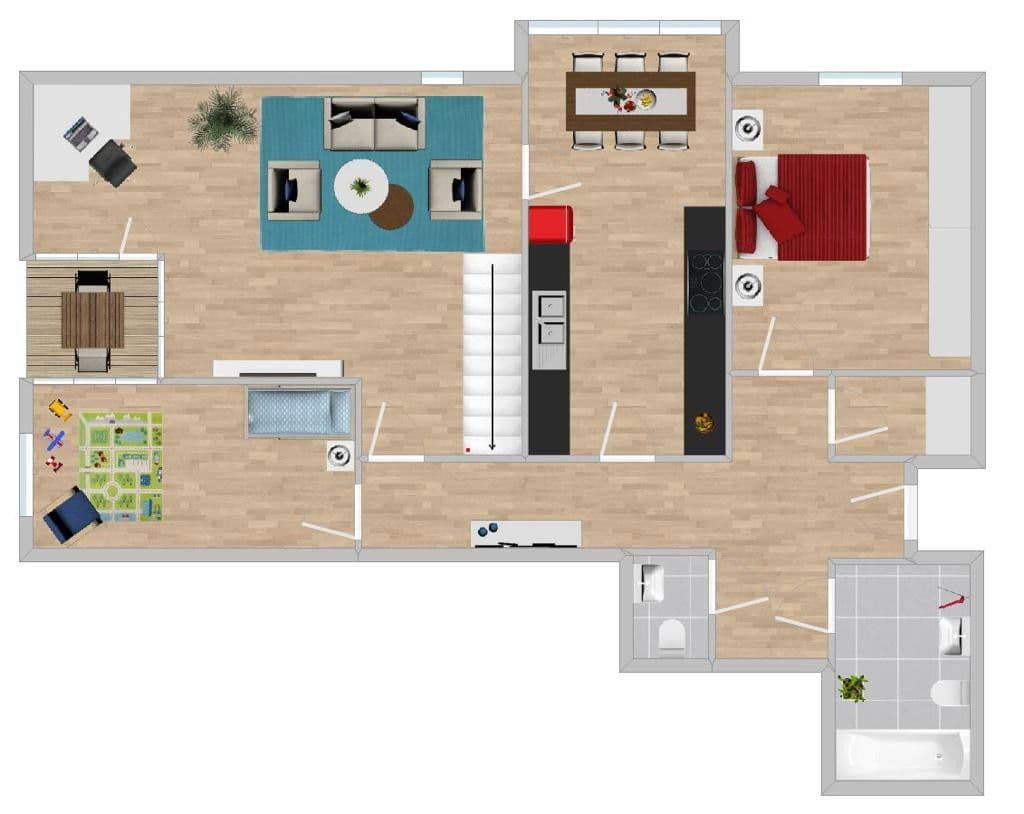 Prenájom bytu 4-izbový 108 m², Richard-Strauß-Allee 3, Wuppertal, Severné Porýnie - Westfálsko Prenájom bytu 4-izbový 108 m², Richard-Strauß-Allee 3, Wuppertal, Severné Porýnie - Westfálsko
