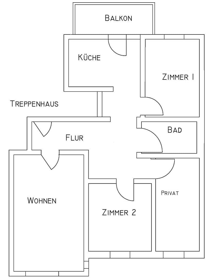 Prenájom bytu 3-izbový 75 m², Erfurt, Durínsko Prenájom bytu 3-izbový 75 m², Erfurt, Durínsko