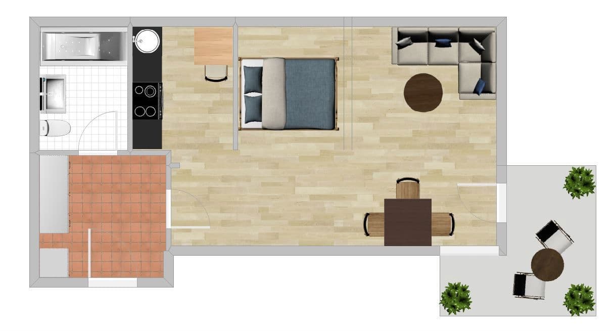 Prenájom bytu 1-izbový 43 m², Adlzreiterstraße 16, München, Bavorsko Prenájom bytu 1-izbový 43 m², Adlzreiterstraße 16, München, Bavorsko