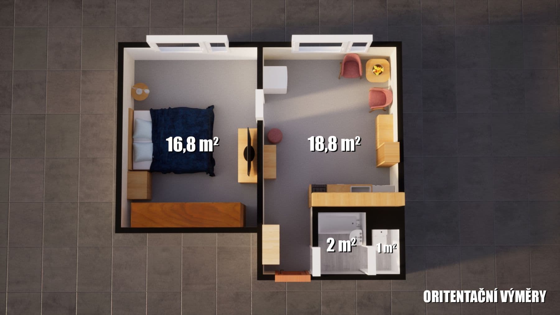 Prenájom bytu 2-izbový 36 m², Písečná, Chomutov, Ústecký kraj Prenájom bytu 2-izbový 36 m², Písečná, Chomutov, Ústecký kraj