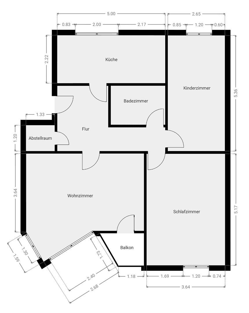Prenájom bytu 3-izbový 83 m², Bremen, Brémy Prenájom bytu 3-izbový 83 m², Bremen, Brémy