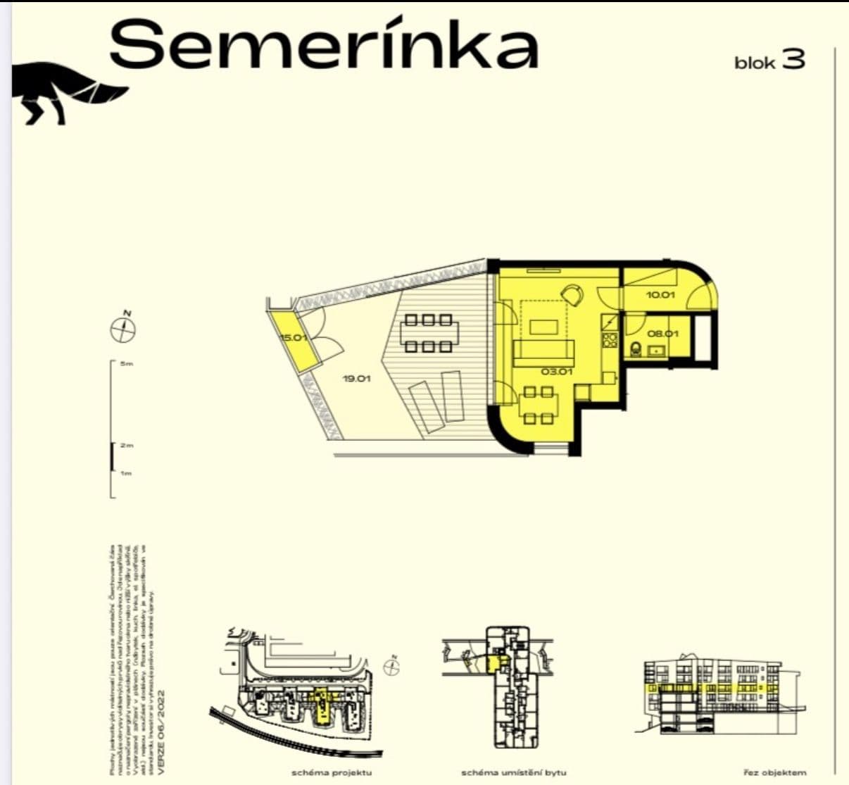 Prenájom bytu 1-izbový 35 m², U Komína, Praha, Praha Prenájom bytu 1-izbový 35 m², U Komína, Praha, Praha