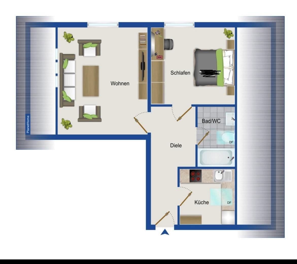 Predaj bytu 2-izbový 59 m², Neulußheim, Bádensko-Wurttembersko Predaj bytu 2-izbový 59 m², Neulußheim, Bádensko-Wurttembersko
