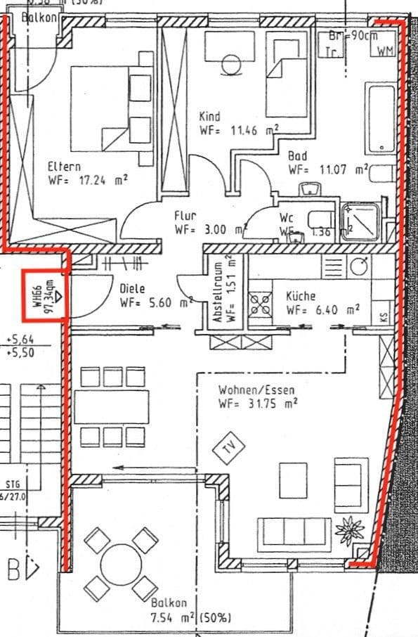 Prenájom bytu 3-izbový 98 m², Köln, Severné Porýnie - Westfálsko Prenájom bytu 3-izbový 98 m², Köln, Severné Porýnie - Westfálsko