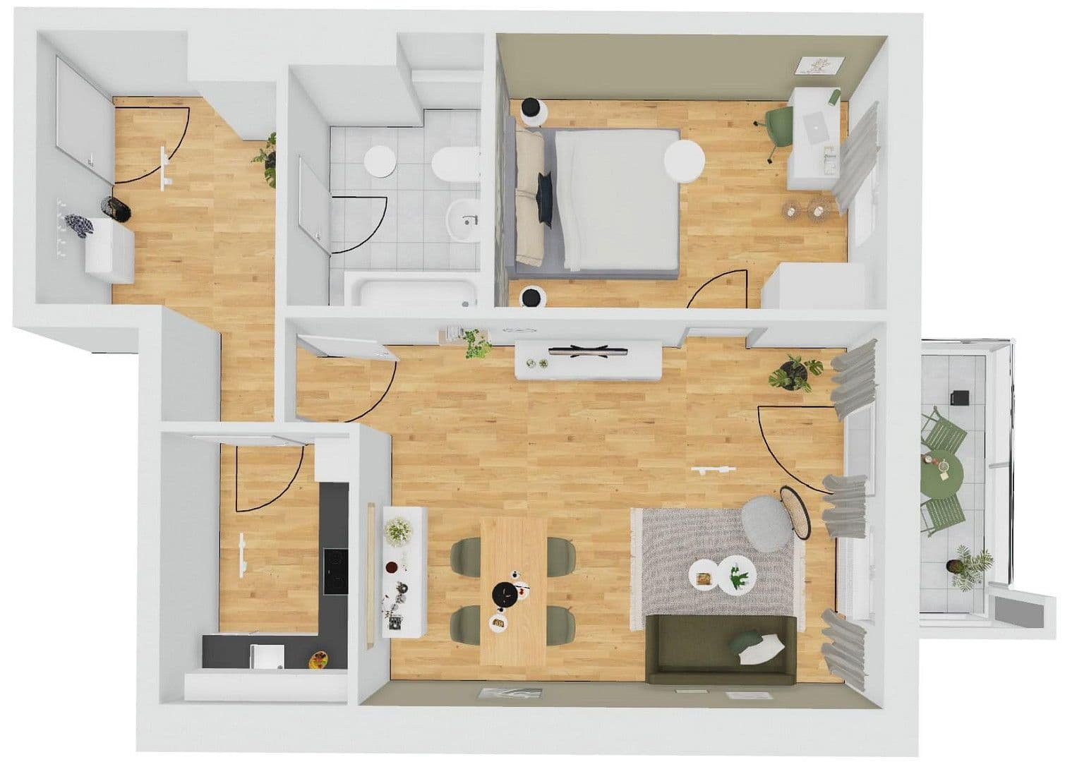 Prenájom bytu 2-izbový 62 m², Am Hohlweg 1, Gersthofen, Bavorsko Prenájom bytu 2-izbový 62 m², Am Hohlweg 1, Gersthofen, Bavorsko