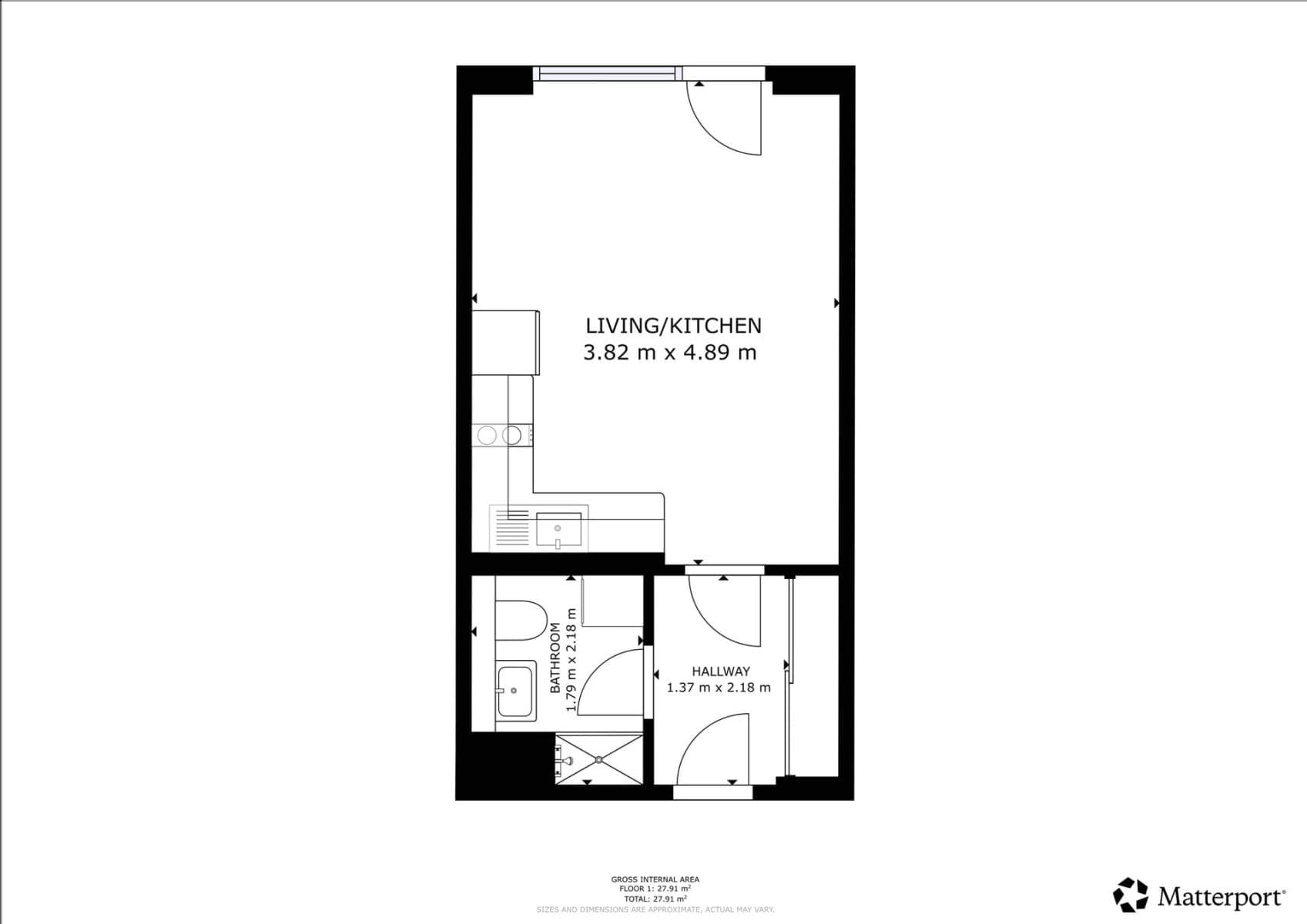Prenájom bytu 1-izbový 27 m², Hasilova, Praha, Praha Prenájom bytu 1-izbový 27 m², Hasilova, Praha, Praha