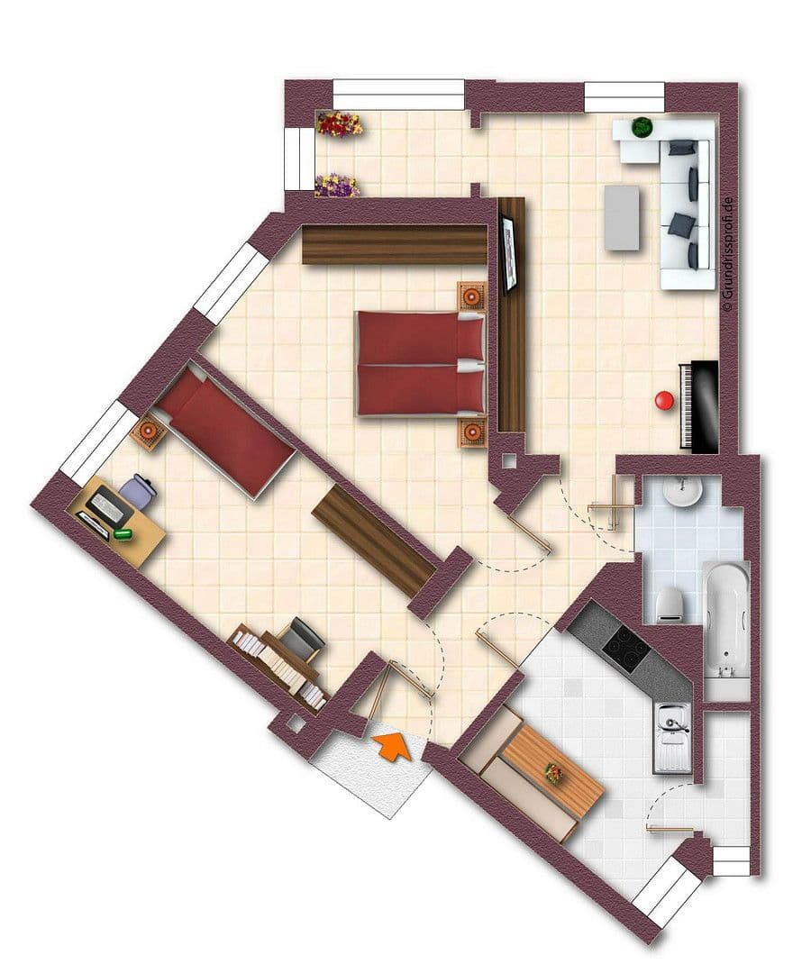 Prenájom bytu 3-izbový 71 m², Nöthnitzer Straße 36, Dresden, Sasko Prenájom bytu 3-izbový 71 m², Nöthnitzer Straße 36, Dresden, Sasko