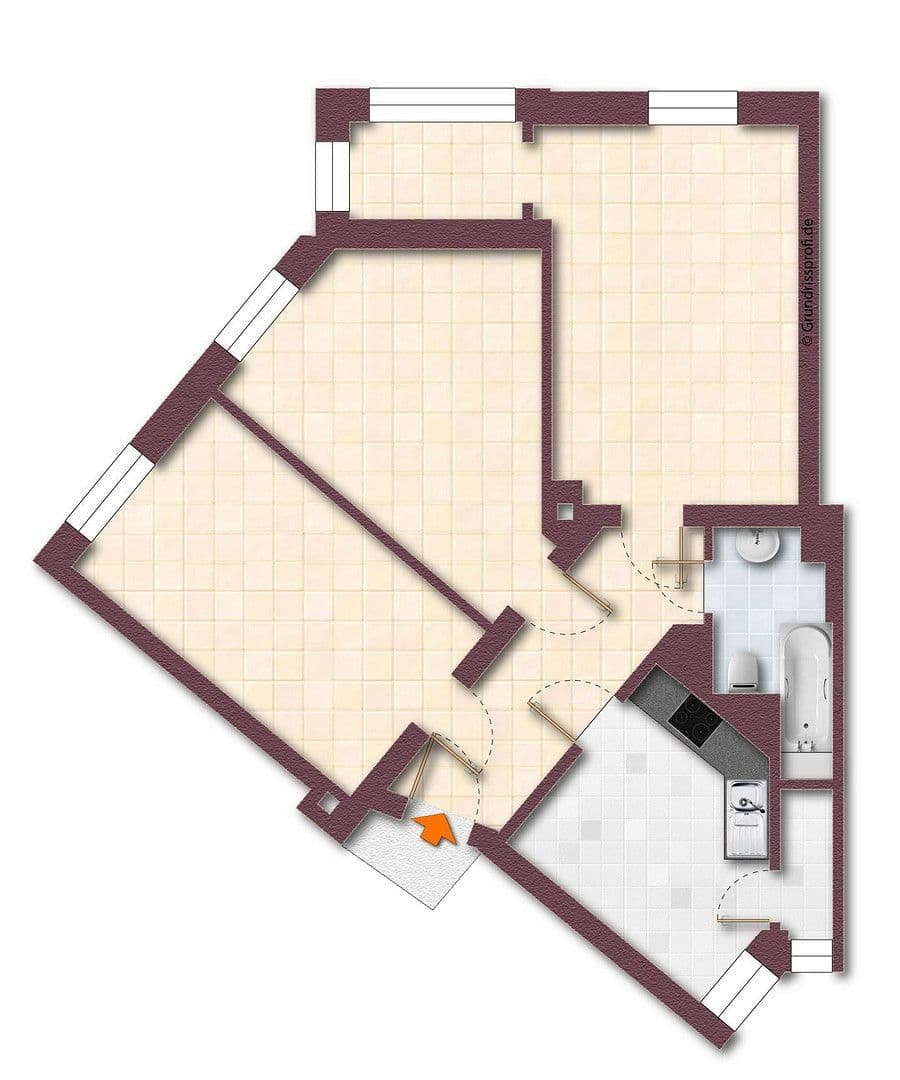 Prenájom bytu 3-izbový 71 m², Nöthnitzer Straße 36, Dresden, Sasko Prenájom bytu 3-izbový 71 m², Nöthnitzer Straße 36, Dresden, Sasko