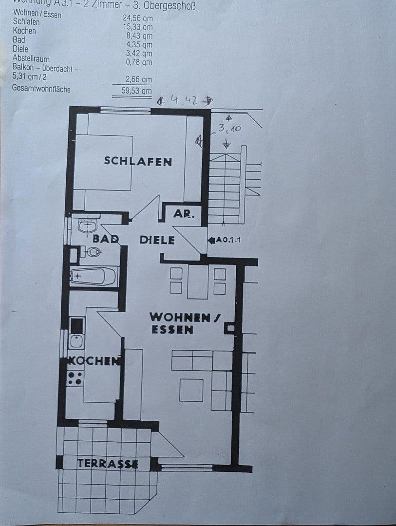 Predaj bytu 2-izbový 60 m², Ramonvillestr. 36, Karben, Hesensko Predaj bytu 2-izbový 60 m², Ramonvillestr. 36, Karben, Hesensko