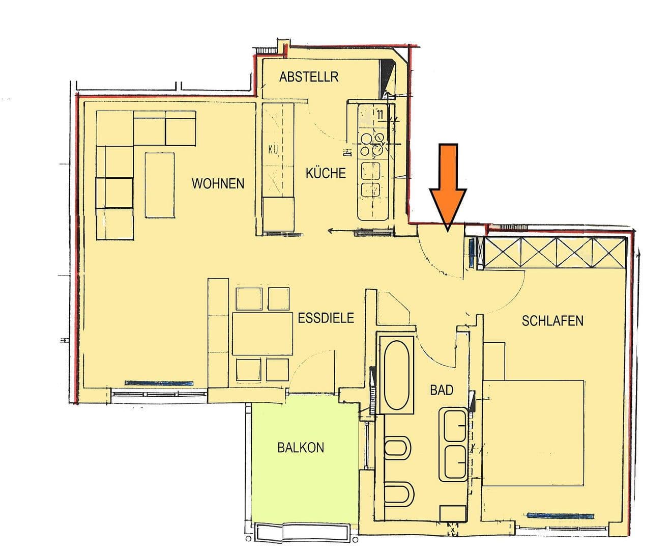 Prenájom bytu 2-izbový 60 m², Villingen-Schwenningen, Bádensko-Wurttembersko Prenájom bytu 2-izbový 60 m², Villingen-Schwenningen, Bádensko-Wurttembersko