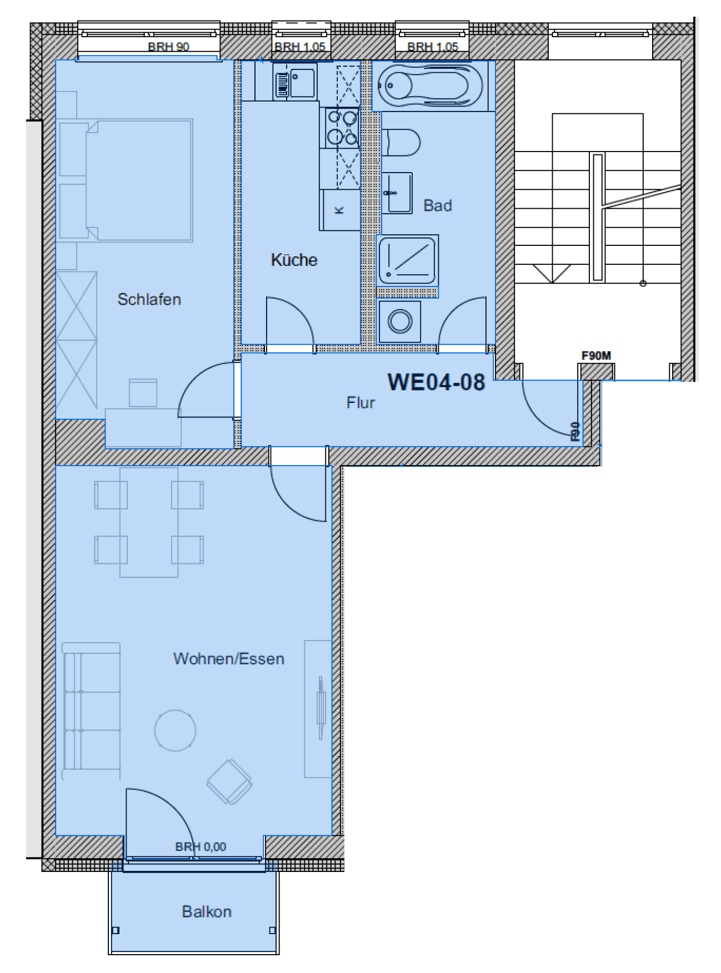 Prenájom bytu 2-izbový 61 m², Grethenweg 3, Frankfurt am Main, Hesensko Prenájom bytu 2-izbový 61 m², Grethenweg 3, Frankfurt am Main, Hesensko