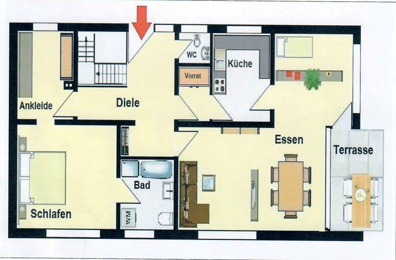 Prenájom bytu 4-izbový 108 m², Luisenstraße 121a, Siegburg, Severné Porýnie - Westfálsko Prenájom bytu 4-izbový 108 m², Luisenstraße 121a, Siegburg, Severné Porýnie - Westfálsko