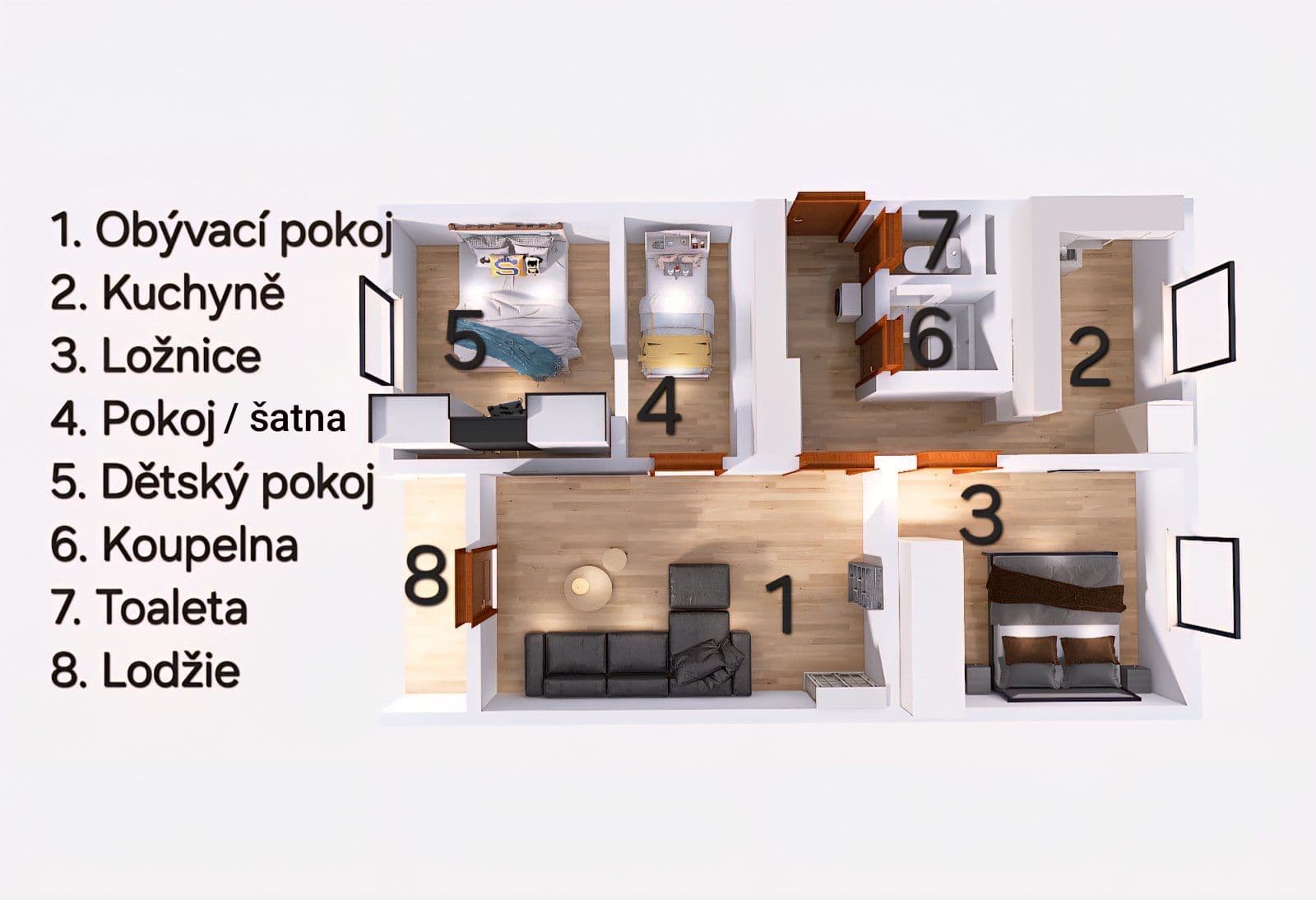 Prenájom bytu 3-izbový 70 m², Budovatelů, Kadaň, Ústecký kraj Prenájom bytu 3-izbový 70 m², Budovatelů, Kadaň, Ústecký kraj