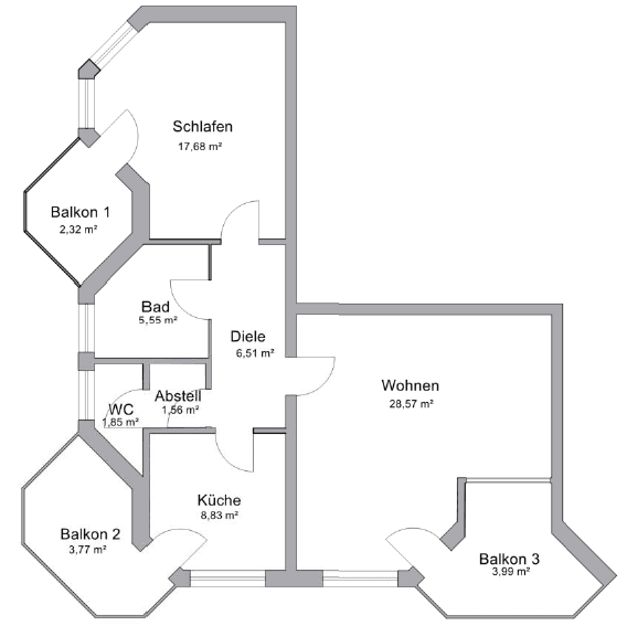 Predaj bytu 2-izbový 81 m², Kaiserstr. 9, Bad Oeynhausen, Severné Porýnie - Westfálsko Predaj bytu 2-izbový 81 m², Kaiserstr. 9, Bad Oeynhausen, Severné Porýnie - Westfálsko