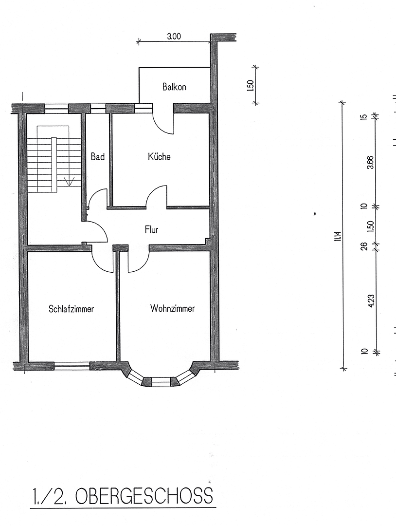 Prenájom bytu 3-izbový 55 m², Nohlstr. 160, Oberhausen, Severné Porýnie - Westfálsko Prenájom bytu 3-izbový 55 m², Nohlstr. 160, Oberhausen, Severné Porýnie - Westfálsko
