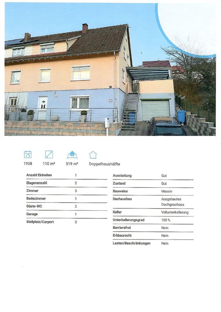 Predaj domu 110 m², pozemek 519 m², Aalen, Bádensko-Wurttembersko Predaj domu 110 m², pozemek 519 m², Aalen, Bádensko-Wurttembersko