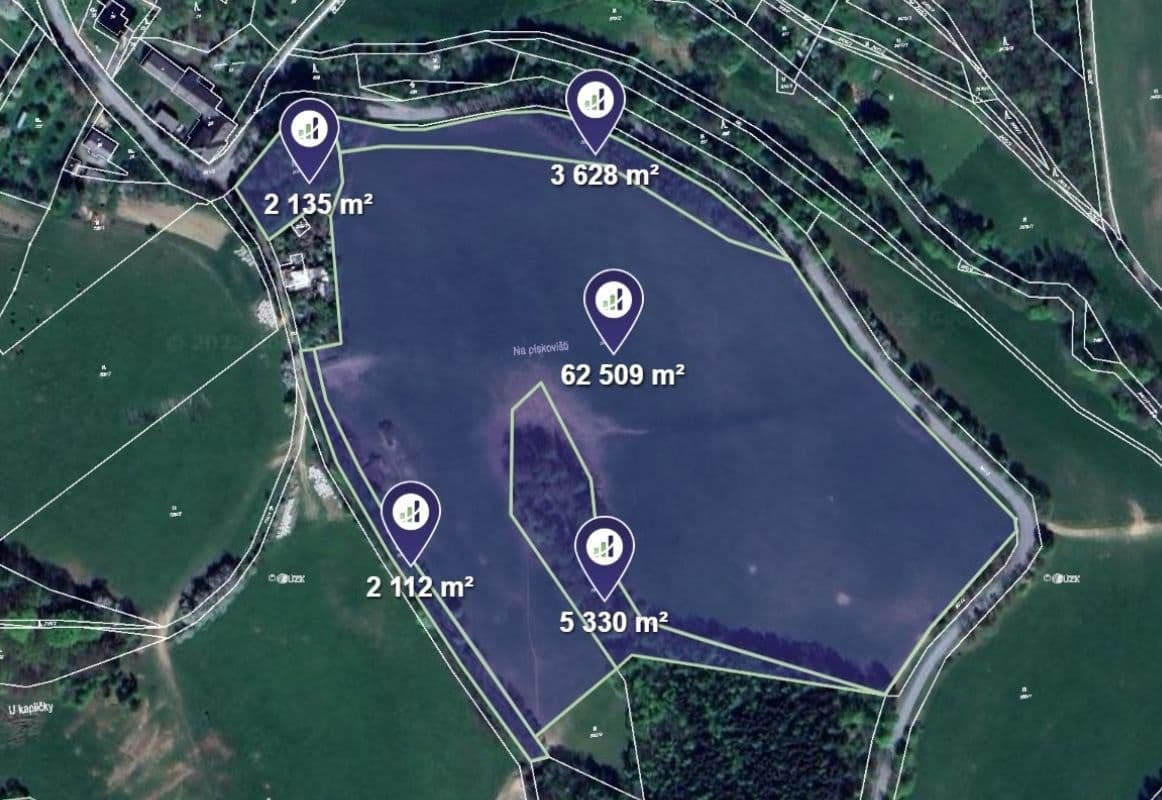 Predaj pozemku 18.929 m², Velké Losiny, Olomoucký kraj Predaj pozemku 18.929 m², Velké Losiny, Olomoucký kraj