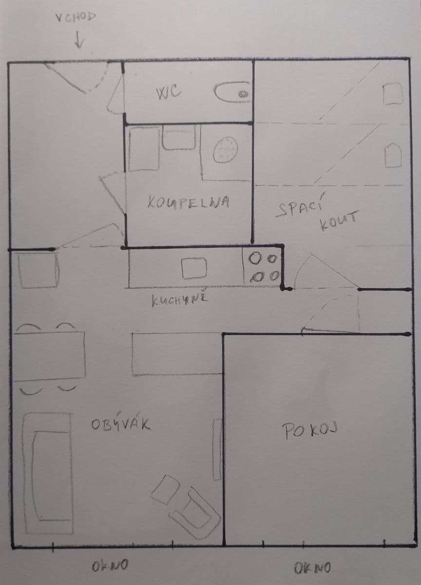 Prenájom bytu 2-izbový 48 m², Za Sídlištěm, Praha, Praha Prenájom bytu 2-izbový 48 m², Za Sídlištěm, Praha, Praha