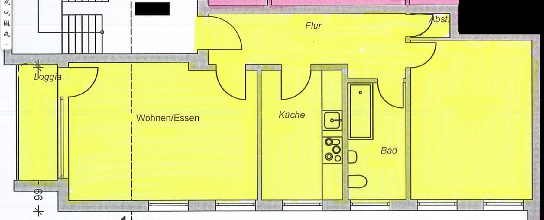 Prenájom bytu 2-izbový 73 m², Lange Straße 72, Springe, Dolné Sasko Prenájom bytu 2-izbový 73 m², Lange Straße 72, Springe, Dolné Sasko