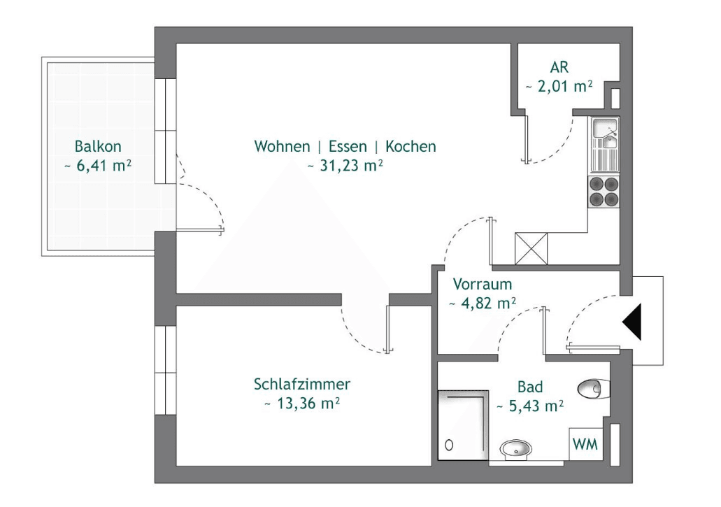 Prenájom bytu 2-izbový 57 m², Fassbinderstrasse 8, Neumarkt am Wallersee, Salzbursko Prenájom bytu 2-izbový 57 m², Fassbinderstrasse 8, Neumarkt am Wallersee, Salzbursko