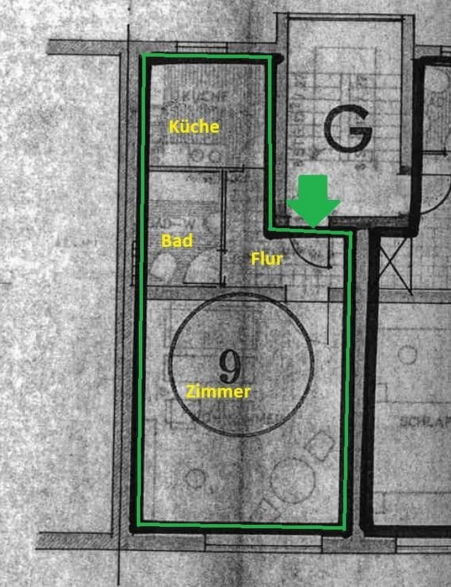 Prenájom bytu 1-izbový 39 m², Pirckheimerstraße 93, Nürnberg, Bavorsko Prenájom bytu 1-izbový 39 m², Pirckheimerstraße 93, Nürnberg, Bavorsko