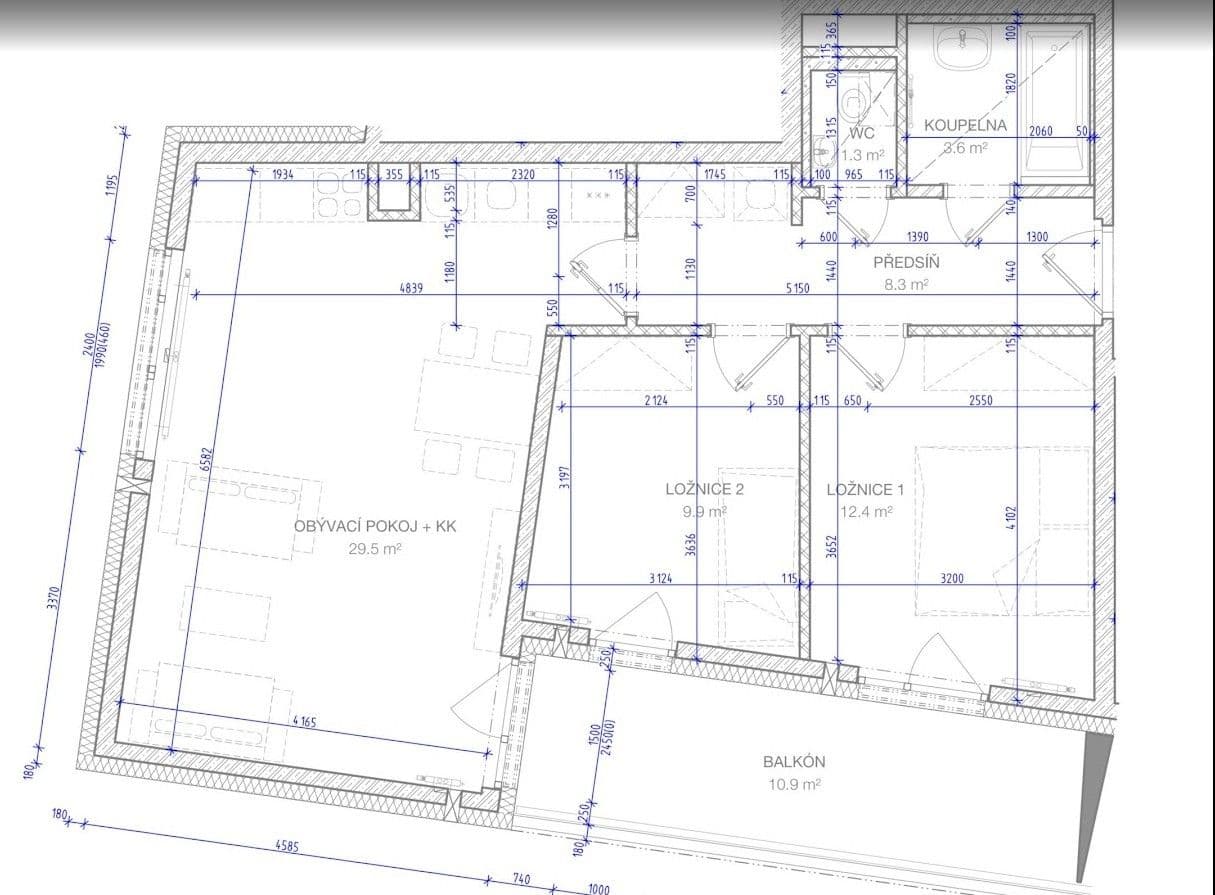 Predaj bytu 3-izbový 69 m², Novotného, Praha, Praha Predaj bytu 3-izbový 69 m², Novotného, Praha, Praha