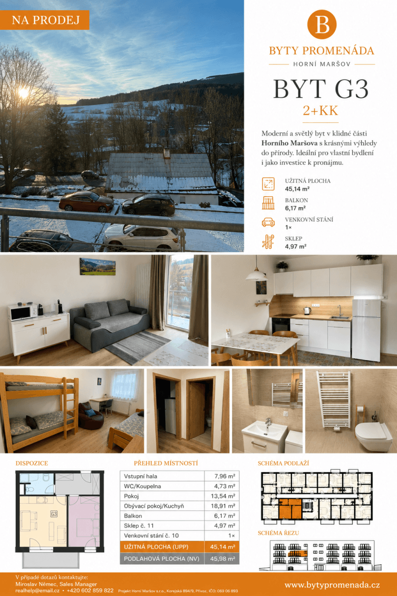 Predaj bytu 2-izbový 46 m², Promenáda, Horní Maršov, Královéhradecký kraj Predaj bytu 2-izbový 46 m², Promenáda, Horní Maršov, Královéhradecký kraj