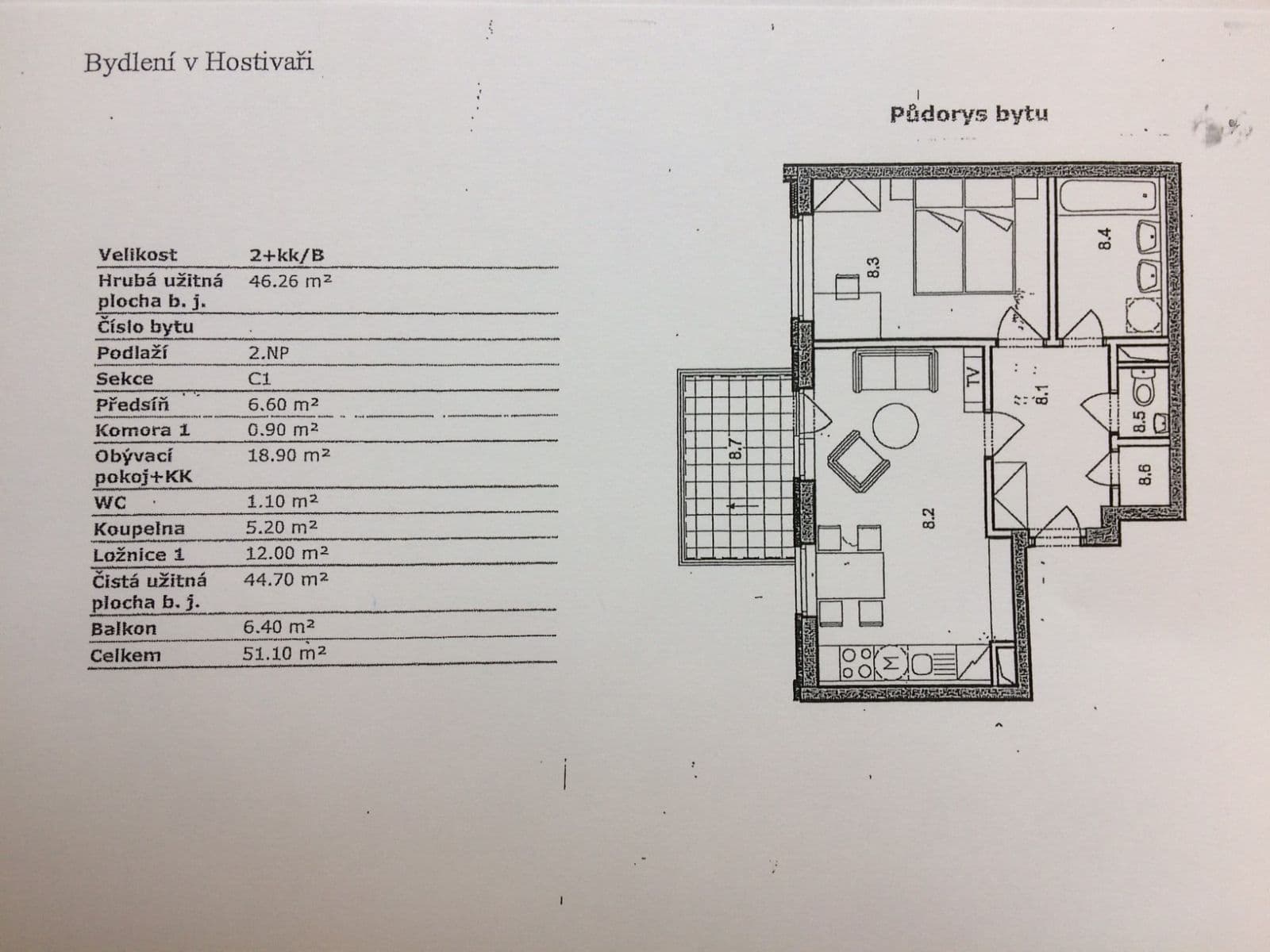 Prenájom bytu 2-izbový 45 m², Rychtáře Petříka, Praha, Praha Prenájom bytu 2-izbový 45 m², Rychtáře Petříka, Praha, Praha