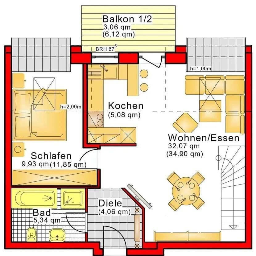 Prenájom bytu 3-izbový 76 m², Holzweg 76, Dinslaken, Severné Porýnie - Westfálsko Prenájom bytu 3-izbový 76 m², Holzweg 76, Dinslaken, Severné Porýnie - Westfálsko