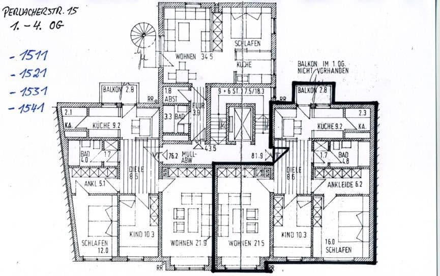 Prenájom bytu 3-izbový 83 m², München, Bavorsko Prenájom bytu 3-izbový 83 m², München, Bavorsko