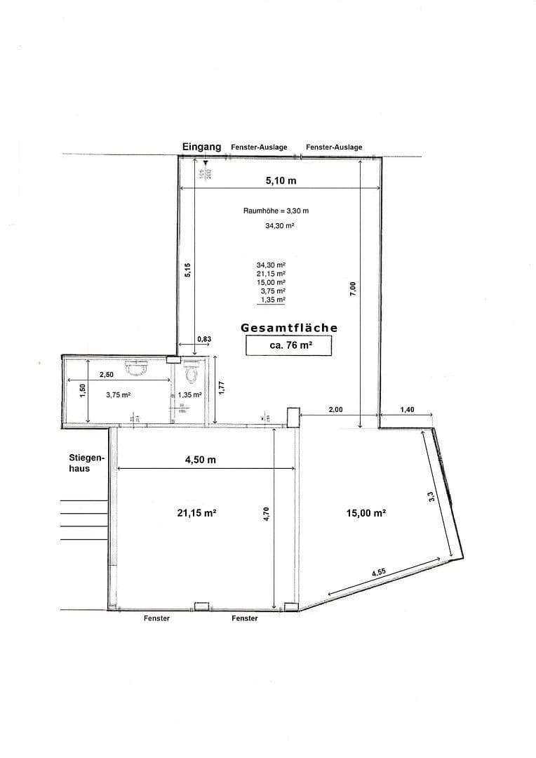 Predaj nebytového priestoru 76 m², Weiserstraße 28, Salzburg, Salzbursko Predaj nebytového priestoru 76 m², Weiserstraße 28, Salzburg, Salzbursko