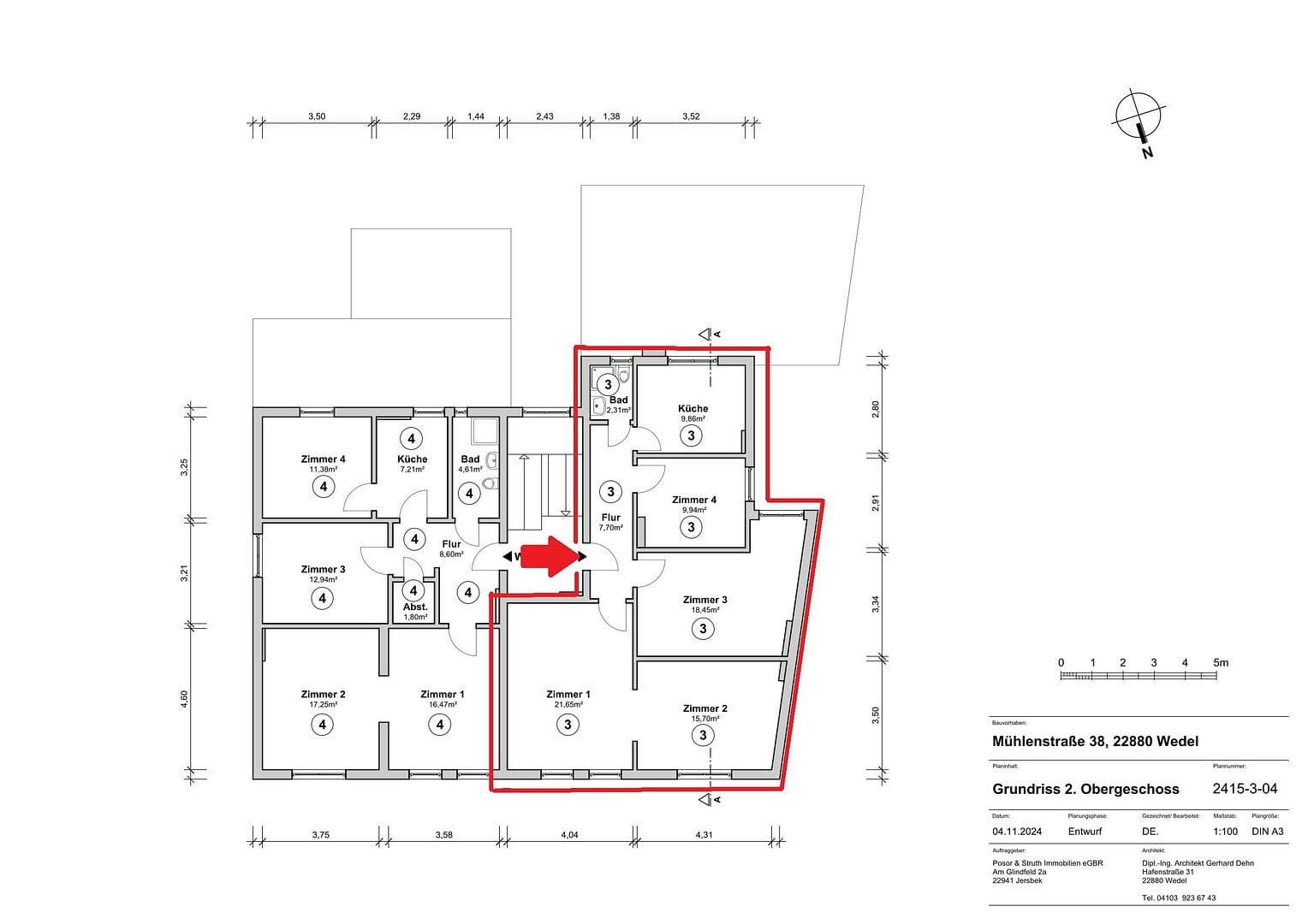 Predaj bytu 4-izbový 86 m², Wedel, Šlezvicko-Holštajnsko Predaj bytu 4-izbový 86 m², Wedel, Šlezvicko-Holštajnsko