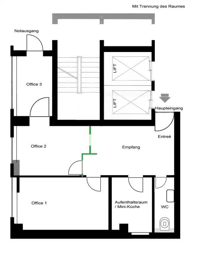 Prenájom kancelárie 70 m², Königsallee 30, Düsseldorf, Severné Porýnie - Westfálsko Prenájom kancelárie 70 m², Königsallee 30, Düsseldorf, Severné Porýnie - Westfálsko