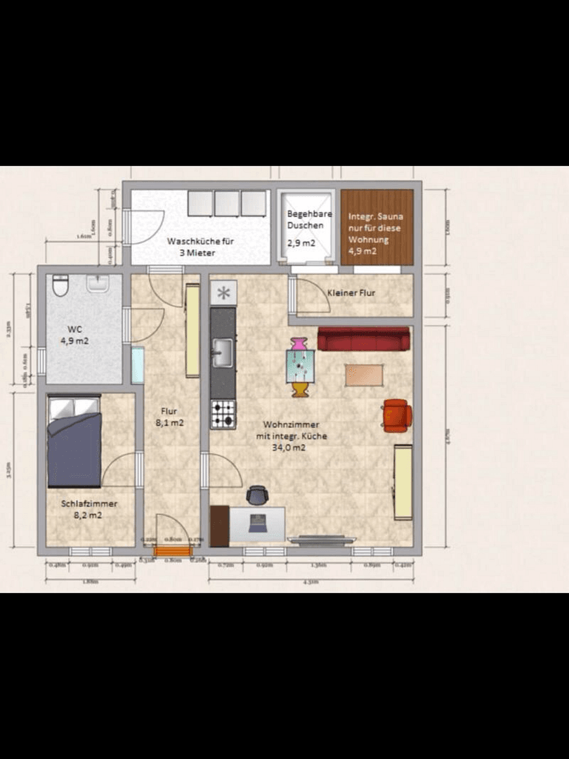 Prenájom bytu 2-izbový 65 m², Weinheim, Bádensko-Wurttembersko Prenájom bytu 2-izbový 65 m², Weinheim, Bádensko-Wurttembersko