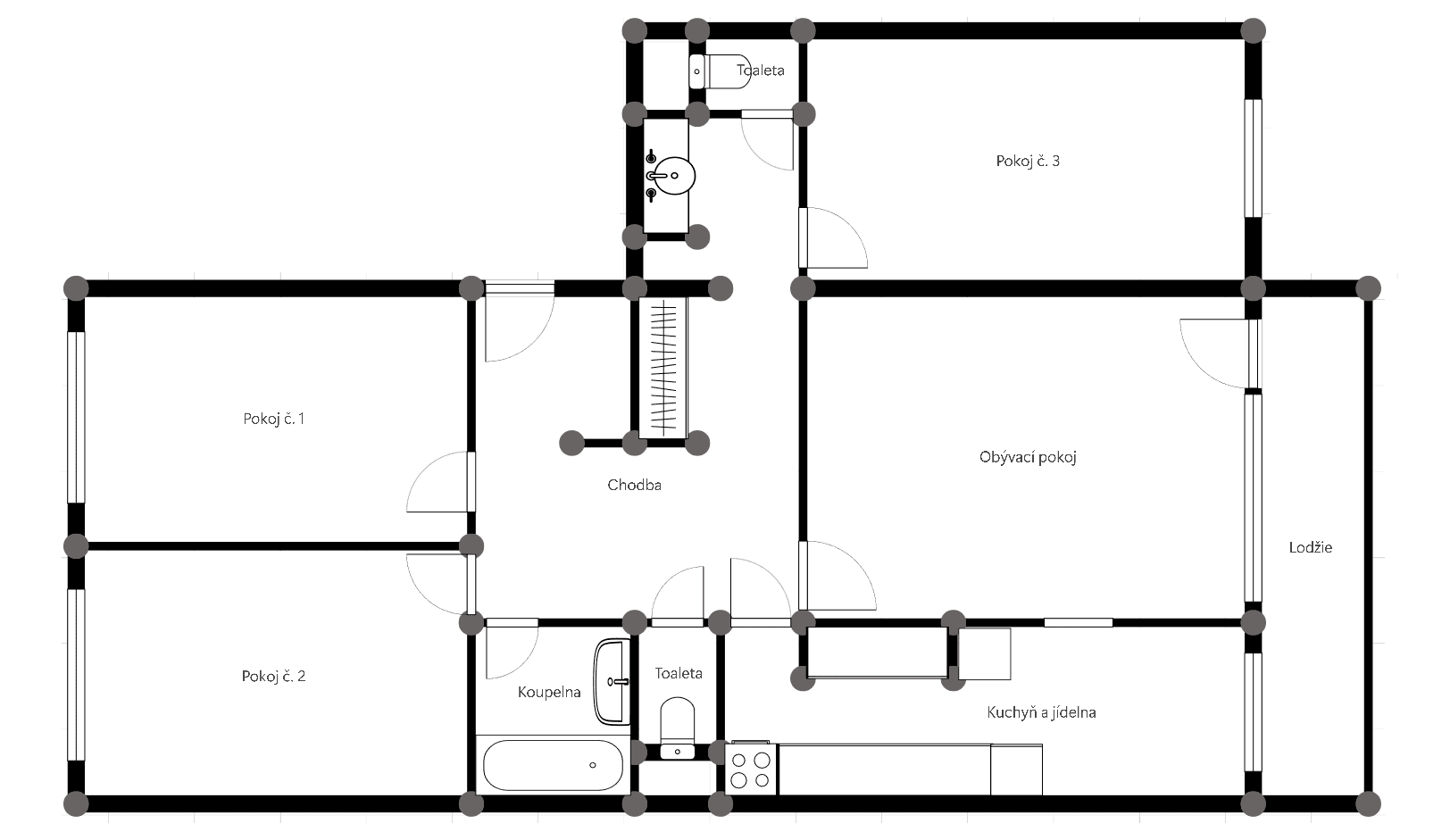 Prenájom bytu 4-izbový 107 m², Chalabalova, Praha, Praha Prenájom bytu 4-izbový 107 m², Chalabalova, Praha, Praha